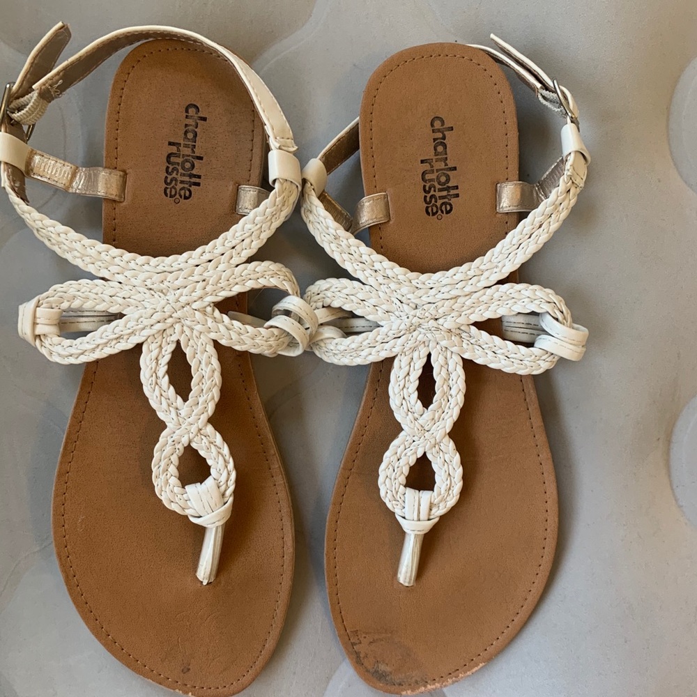 White sandals